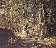Ivan Shishkin A Stroll in the Forest oil painting reproduction